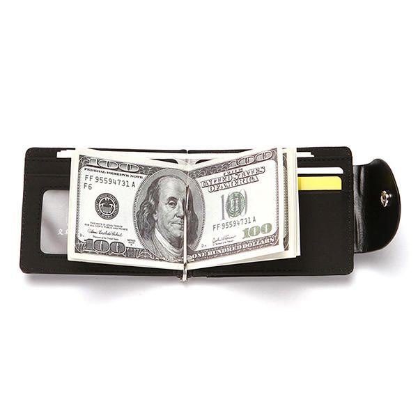 Herre Kunstskinn Creative Money Clip Lommebok