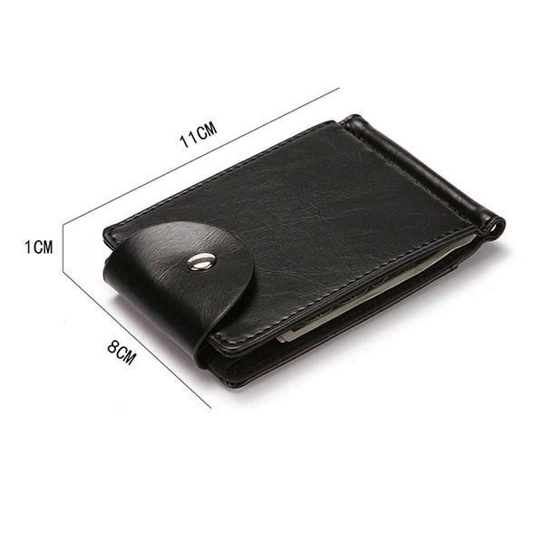 Herre Kunstskinn Creative Money Clip Lommebok