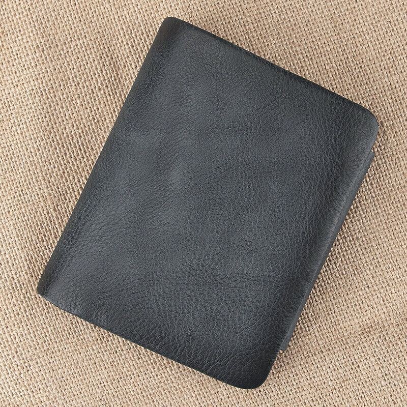 Herre Kuskinn Trifold Kort Multi-card Slot Card Case Pengeklemme Førerkort Lommebøker