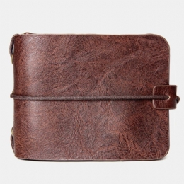 Herre Multifunksjonell Lommebok Vintage Bifold Kort Multi-card Slot Kortholder Myntpung Pengeklemme