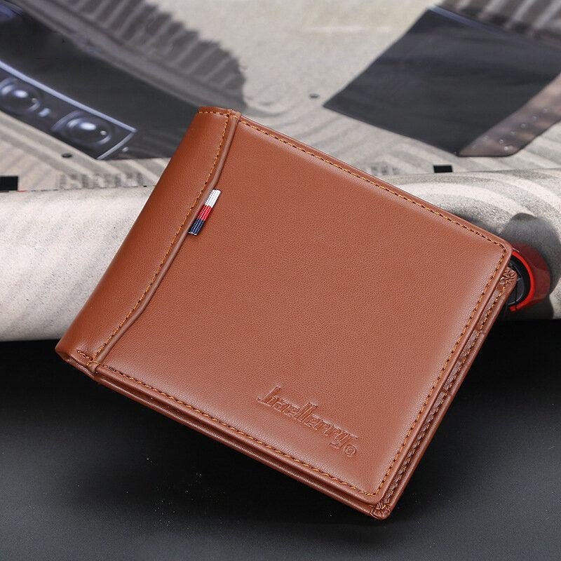 Pu Leather Thin Card Lisensholder Multi Card Slot Retro Business Leather Lommebok For Menn