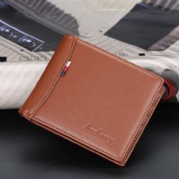 Pu Leather Thin Card Lisensholder Multi Card Slot Retro Business Leather Lommebok For Menn