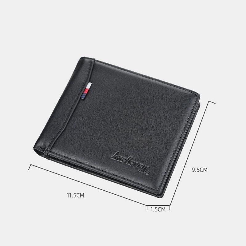 Pu Leather Thin Card Lisensholder Multi Card Slot Retro Business Leather Lommebok For Menn