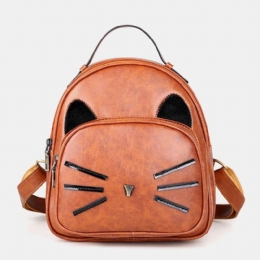 Dame Crossbody Bag Kattmønster Håndveske Crossbody Bag Ryggsekk For Date Outdoor