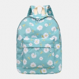 Dame Nylon Daisy Casual Campus Ryggsekk Skoleveske