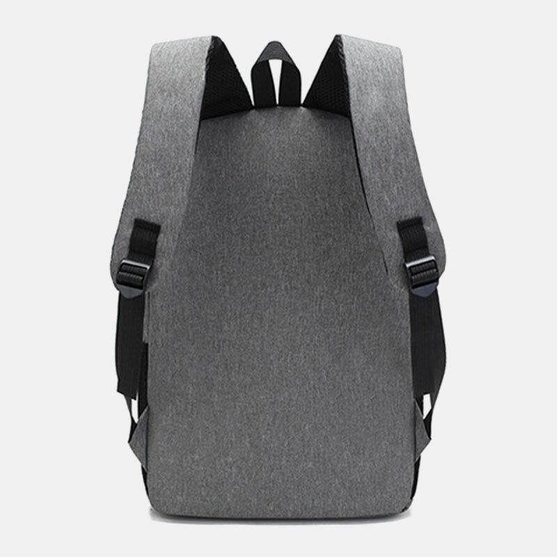 Herre 3 Stk Nylon Usb-lading Slitebestandig Mote Uformell Bærbar Veske Ryggsekk Crossbody Veske Clutchveske