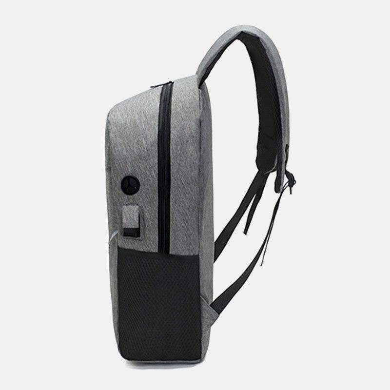 Herre 3 Stk Nylon Usb-lading Slitebestandig Mote Uformell Bærbar Veske Ryggsekk Crossbody Veske Clutchveske