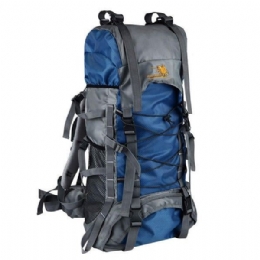 Herre 60l Outdoor Trekking Ryggsekk Vanntett Nylon Reiseveske Camping Bag