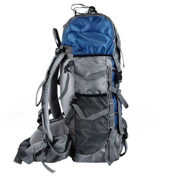 Herre 60l Outdoor Trekking Ryggsekk Vanntett Nylon Reiseveske Camping Bag