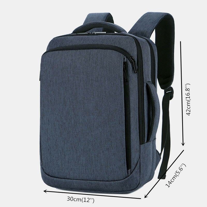 Herre Oxford 15.6 Tommers Usb-lading Business Laptop Bag Ryggsekk