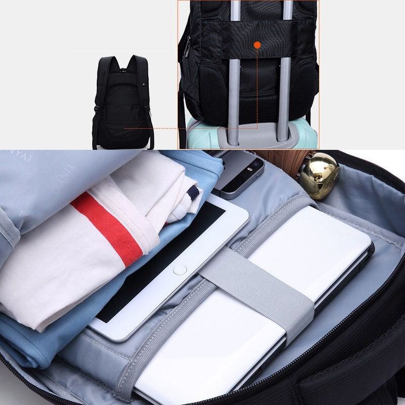 Herre Stor Kapasitet Vanntett Lett Vekt Business Ryggsekk Laptop Bag For Outdoor