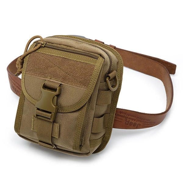 Army Style Nylon Taktisk Herre Skulderveske Messenger Bag For Sport Reise Vandring