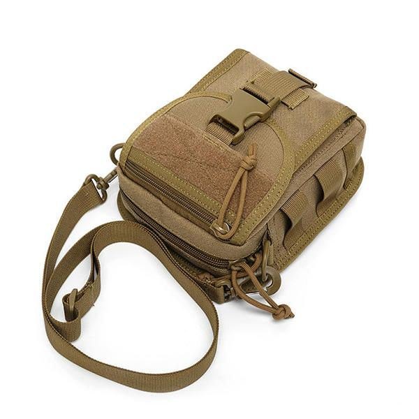 Army Style Nylon Taktisk Herre Skulderveske Messenger Bag For Sport Reise Vandring