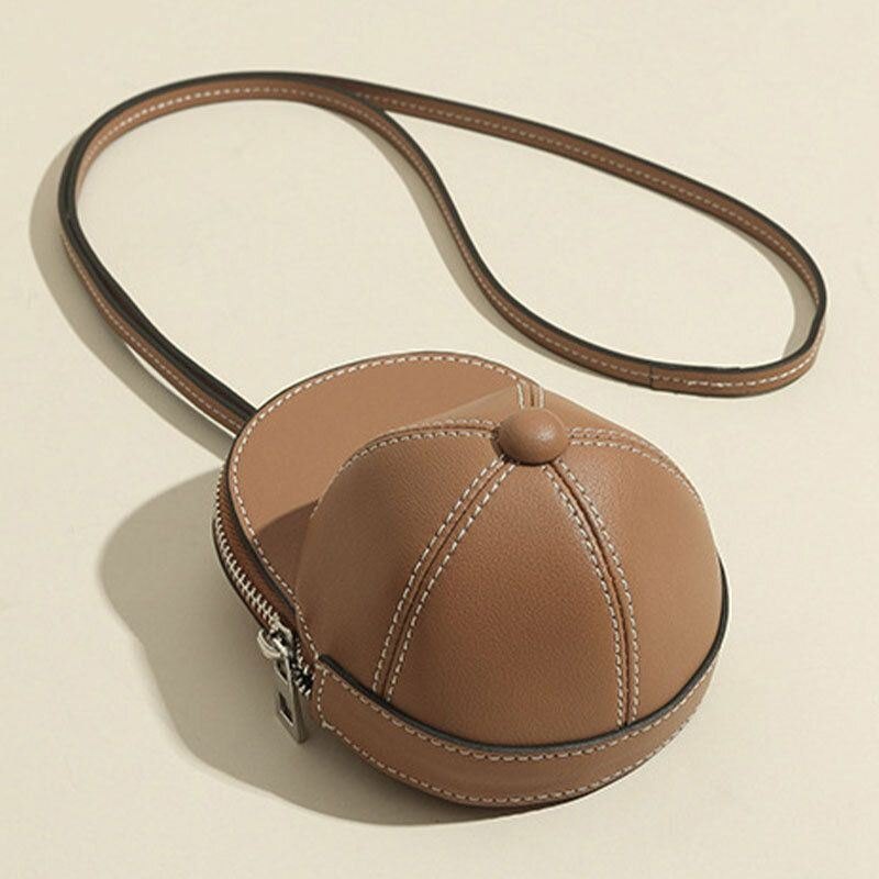 Baseballhatt For Dame I Kunstskinn Form Causl Creative Skulderveske Crossbody-veske