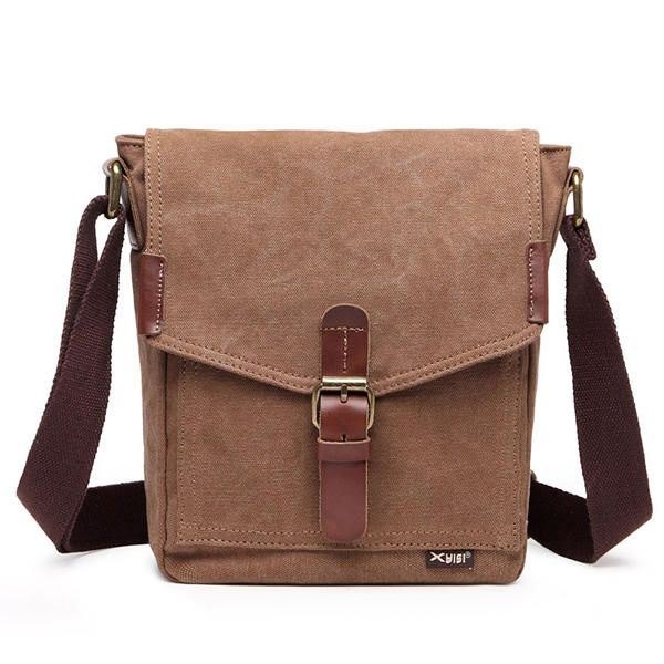 Canvas Leisure Skulderveske Messenger Bag For Men