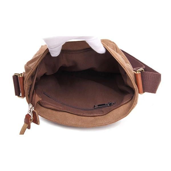 Canvas Leisure Skulderveske Messenger Bag For Men