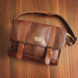 Casual Messenger Bag Med Stor Kapasitet Crossbody-veske For Menn