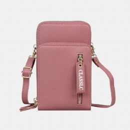 Dame 3-kortspor 6.5 Tommers Solid Telefonveske Crossbody-veske Skulderveske