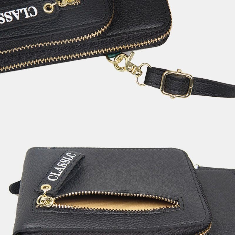 Dame 3-kortspor 6.5 Tommers Solid Telefonveske Crossbody-veske Skulderveske