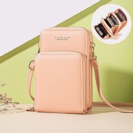 Dame 5 Kortspor 6.3 Tommers Telefonveske Solid Crossbody-veske