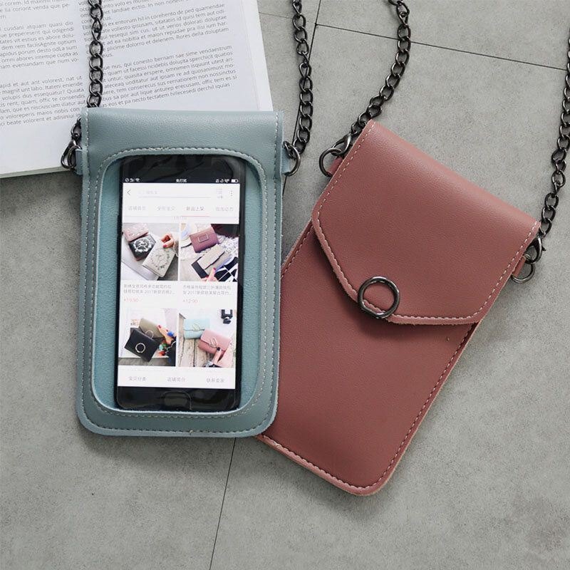 Dame 6.3 Tommers Berøringsskjermkjede Uformelt Telefonveske Crossbody-veske Skulderveske