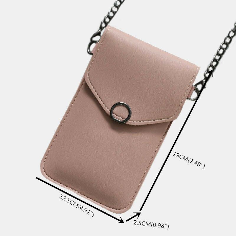 Dame 6.3 Tommers Berøringsskjermkjede Uformelt Telefonveske Crossbody-veske Skulderveske