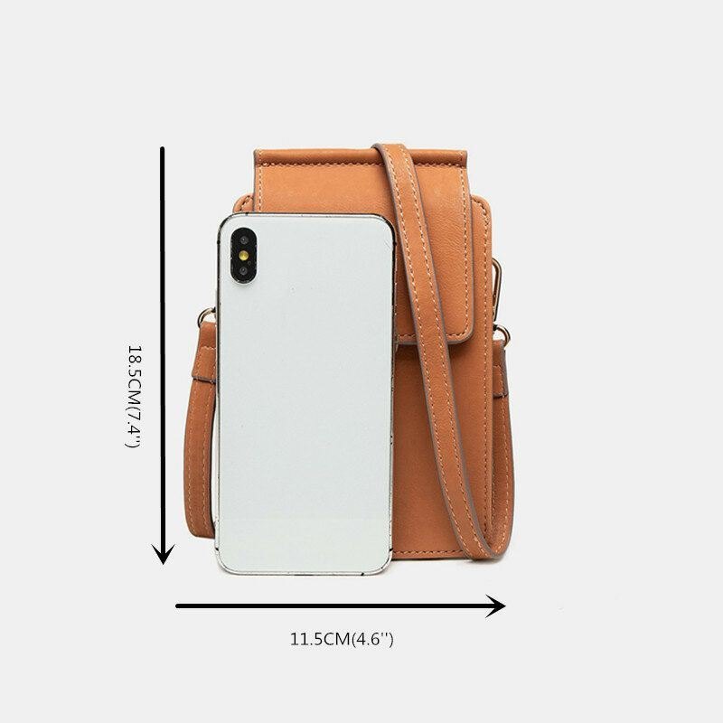 Dame 6.3 Tommers Telefon 6-kortspor Telefonveske Crossbody-veske