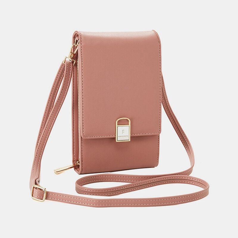 Dame 6.3 Tommers Telefon Solid Crossbody Bag Telefonveske