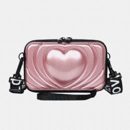 Dame 6.5 Tommer Love Solid Trunk Telefonveske Crossbody Bag