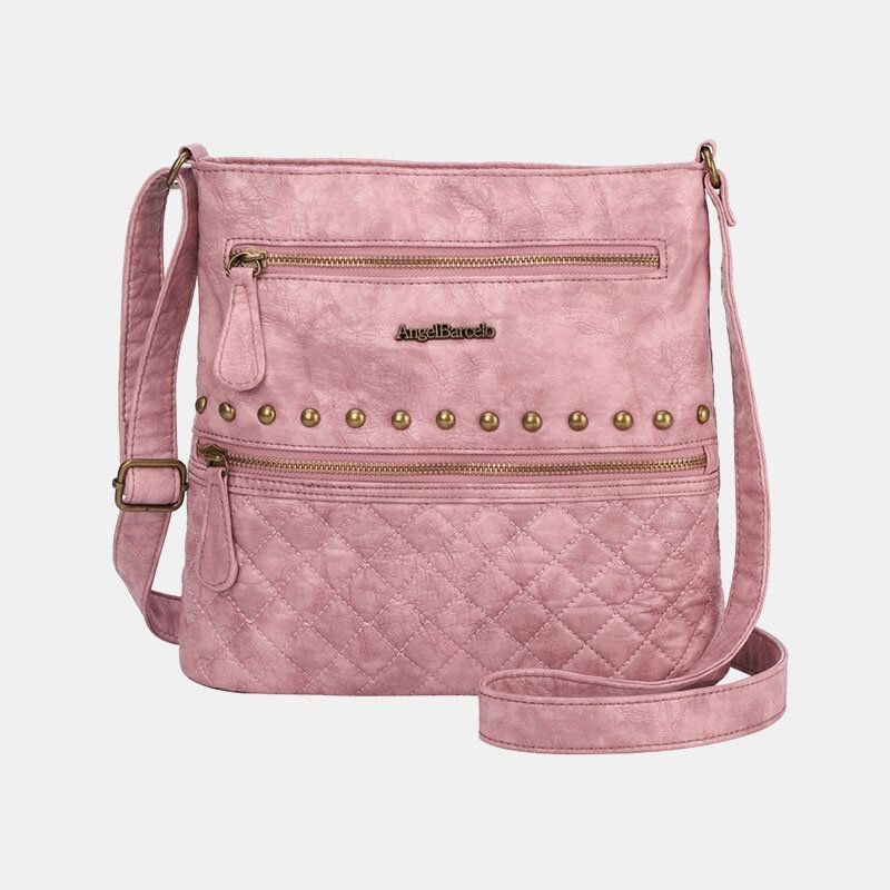 Dame Argyle Waterproof Hardware Anti-tyveri Crossbody Bag Skulderveske