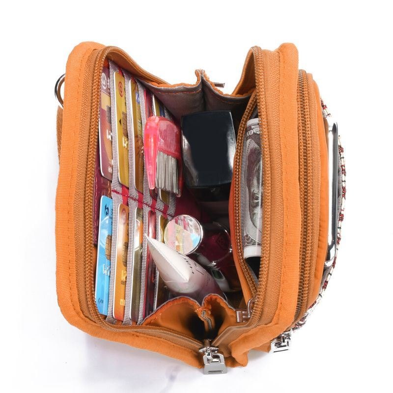 Dame Canvas Bohemian Skulder Crossbody Bag