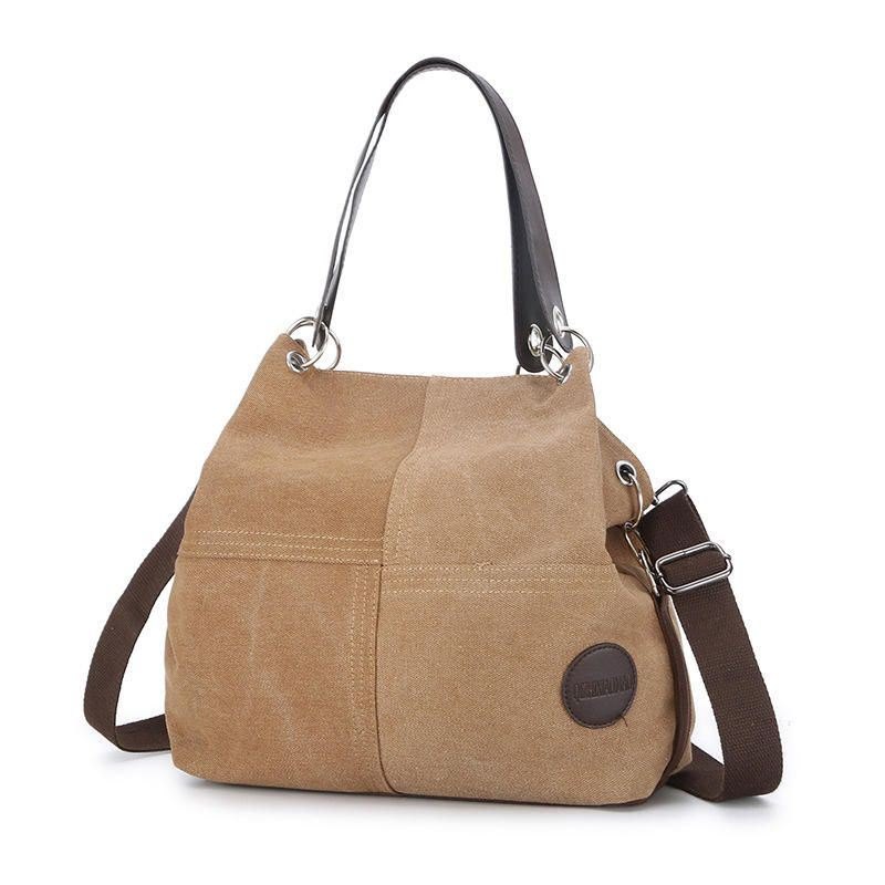 Dame Casual Canvas Multi-carry Håndveske Skulderveske