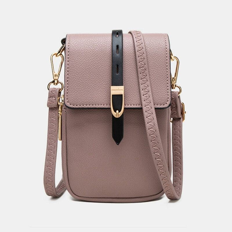 Dame Casual Patchwork 6.3 Tommers Telefonveske Crossbody-veske