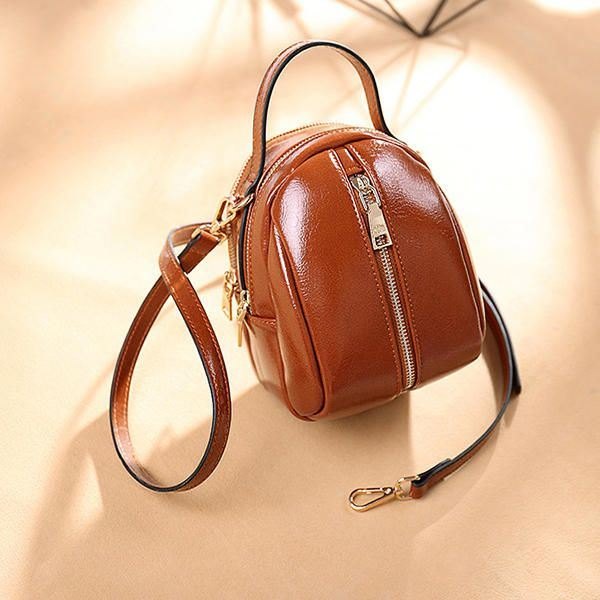 Dame Faux Leather Wild Crossbody Bag Mote Shell Bag