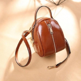 Dame Faux Leather Wild Crossbody Bag Mote Shell Bag