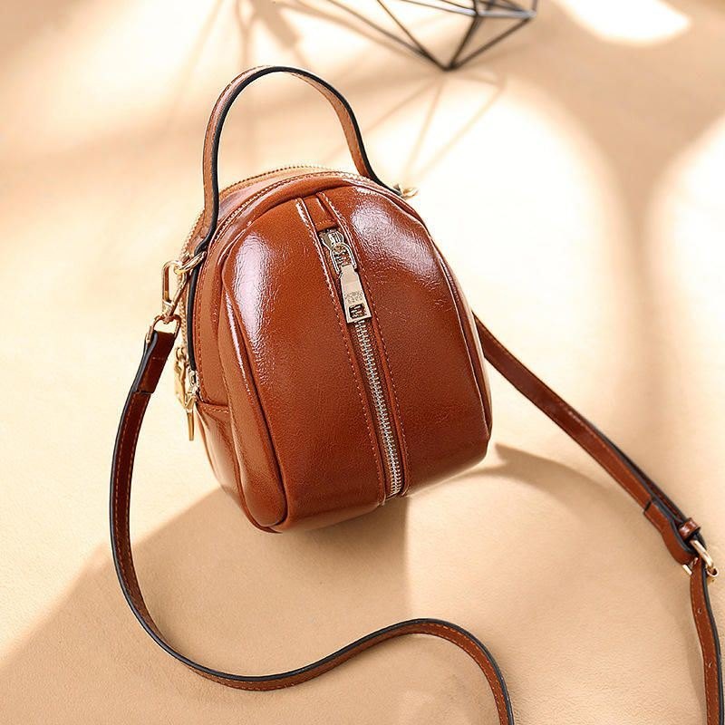 Dame Faux Leather Wild Crossbody Bag Mote Shell Bag