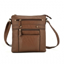 Dame Flerlags Glidelåslommer Messenger-vesker Uformelle Skuldervesker Crossbody-vesker