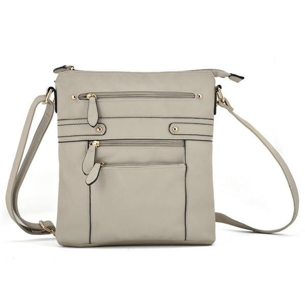 Dame Flerlags Glidelåslommer Messenger-vesker Uformelle Skuldervesker Crossbody-vesker