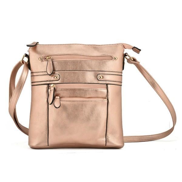 Dame Flerlags Glidelåslommer Messenger-vesker Uformelle Skuldervesker Crossbody-vesker