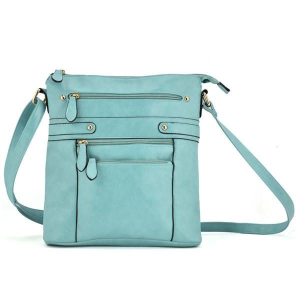 Dame Flerlags Glidelåslommer Messenger-vesker Uformelle Skuldervesker Crossbody-vesker