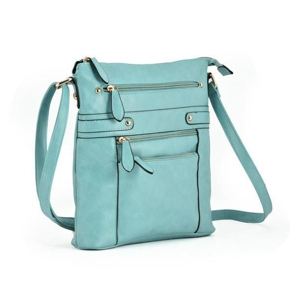 Dame Flerlags Glidelåslommer Messenger-vesker Uformelle Skuldervesker Crossbody-vesker