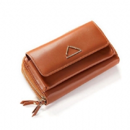 Dame Imitert Skinn Stilig Tiny Crossbody Bag