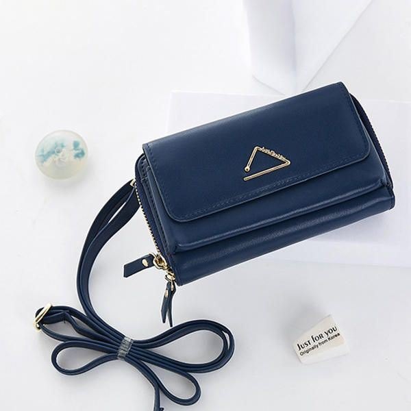 Dame Imitert Skinn Stilig Tiny Crossbody Bag