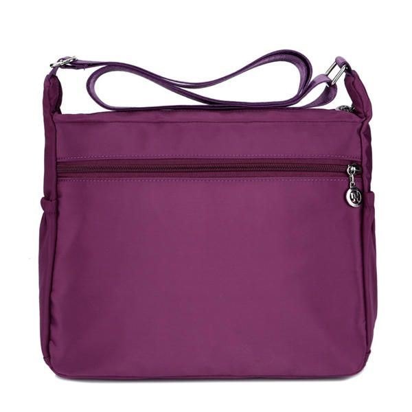 Dame Med Stor Kapasitet Vanntett Nylon Skulderveske Crossbody Bag