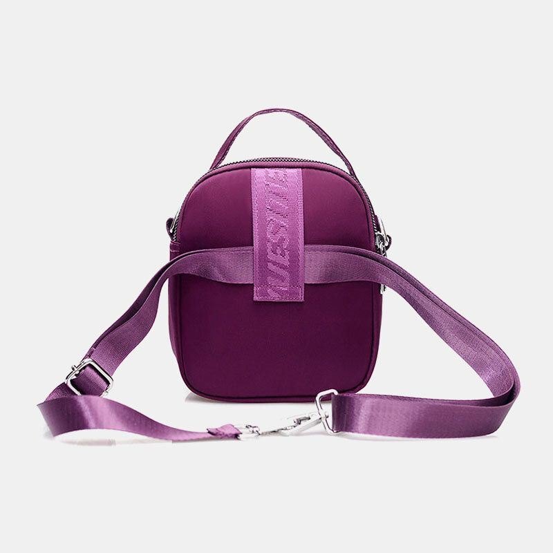 Dame Mini Liten Lett Vanntett Skulderveske Crossbody Bag Telefonveske