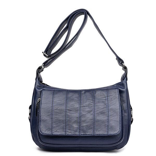 Dame Mykt Skinn Fritid Crossbody-vesker Messenger-vesker