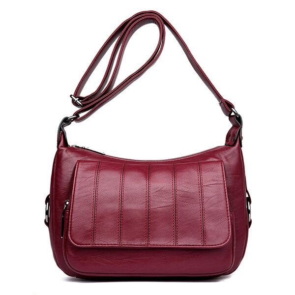 Dame Mykt Skinn Fritid Crossbody-vesker Messenger-vesker