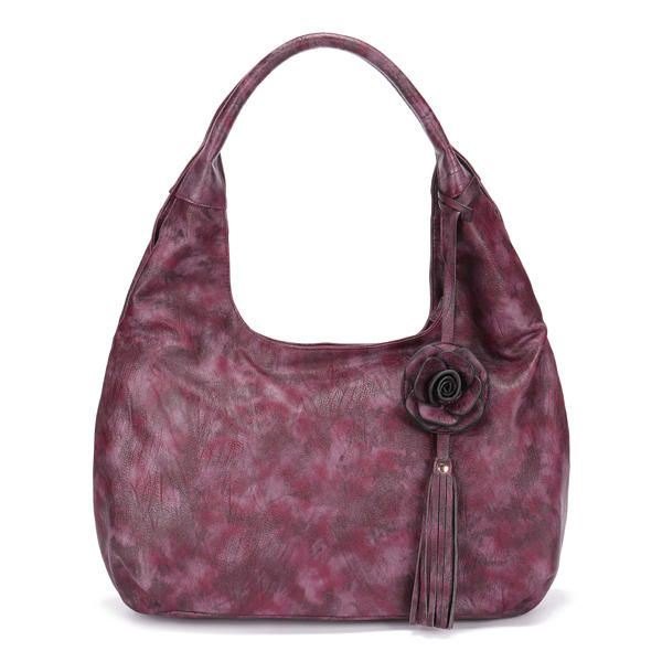 Dame National Style Vintage Floral Crossbody Bag