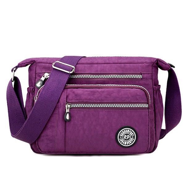 Dame Nylon Crossbody Bag Vanntett Casual Skulderveske