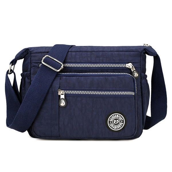 Dame Nylon Crossbody Bag Vanntett Casual Skulderveske